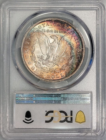 1904-O Morgan Dollar - PCGS MS 61 - Pretty Obverse & Reverse Rainbow