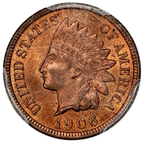 1906 Indian Head Cent - PCGS MS 65 RB - Gem Red & Brown Uncirculated
