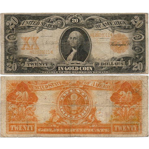 1906 $20 Gold Certificate Teehee/Burke Fr. 1186 - Fine