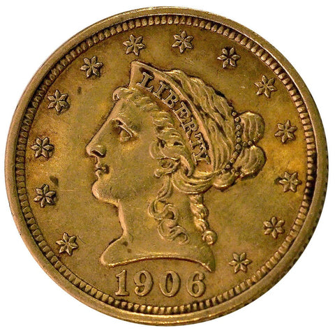 1906 $2.5 Liberty Gold Coin - Extremely Fine+