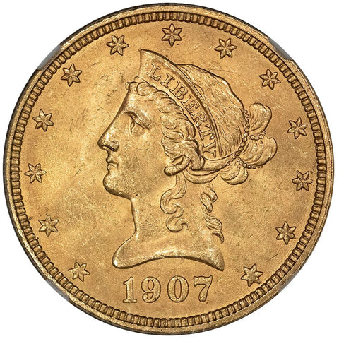 1907 $10 Liberty Gold Eagle - NGC MS 63 - Choice Uncirculated