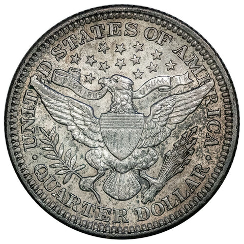 1907 Barber Quarter - Very Choice About Uncirculated