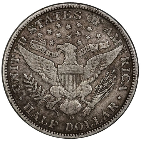 1907-D Barber Half Dollar - Fine