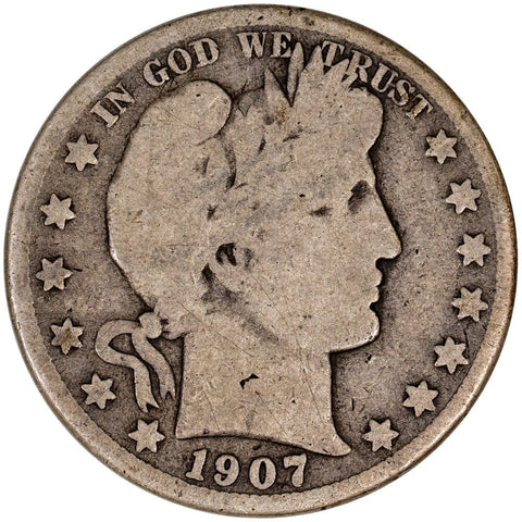 1907-O Barber Half Dollar - Good