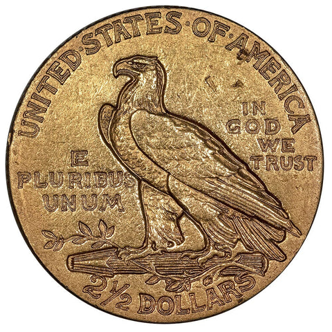 1908 $2.5 Indian Quarter Eagle Gold Coin - XF Details (Ex-Jewelry/Damage)