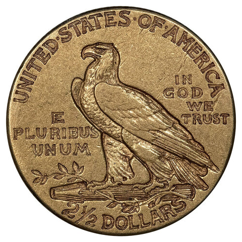 1908 $2.5 Indian Quarter Eagle Gold Coin - Extremely Fine