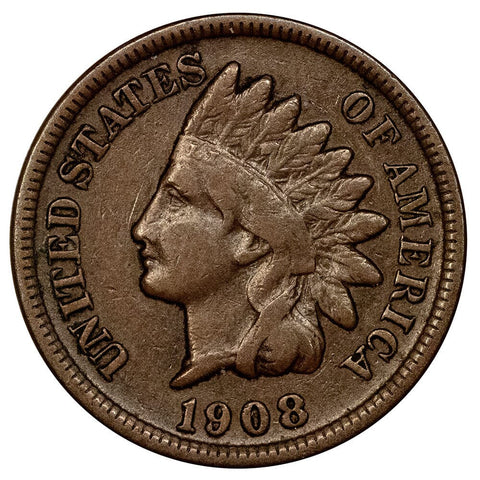 1908-S Indian Head Cent - Very Fine
