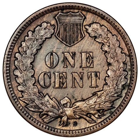 1908-S Indian Head Cent - Semi-Key Date - Very Fine Detail