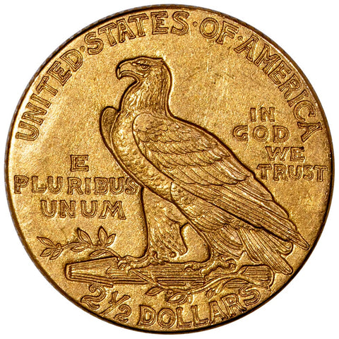 1909 $2.5 Indian Quarter Eagle Gold Coin - About Uncirculated