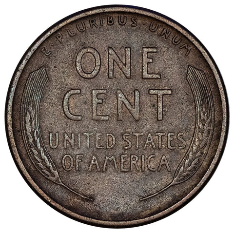 1909-S VDB Lincoln Wheat Cent - Key Date - Very Fine Details