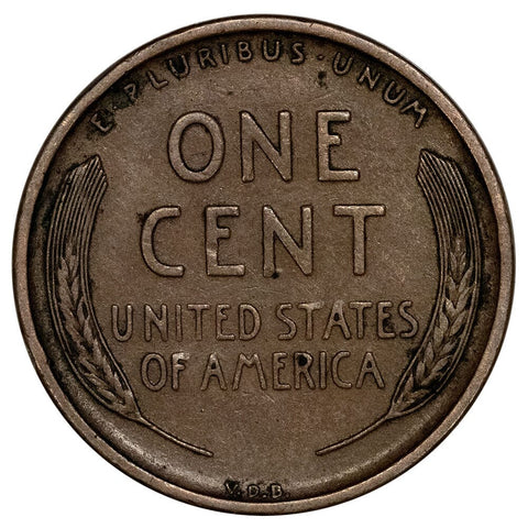 1909-S VDB Lincoln Wheat Cent - Key Date - Very Fine