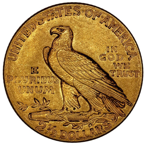 1910 $2.5 Indian Quarter Eagle Gold Coin - About Uncirculated