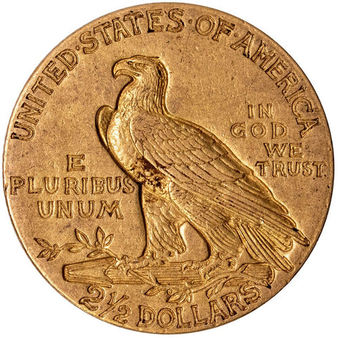 1910 $2.5 Indian Quarter Eagle Gold Coin - About Uncirculated