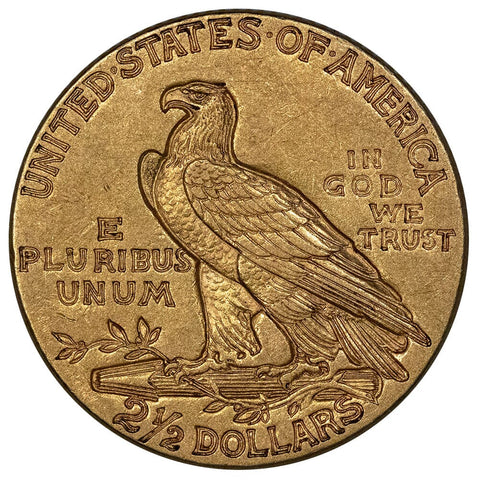 1911 $2.5 Indian Quarter Eagle Gold Coin - About Uncirculated