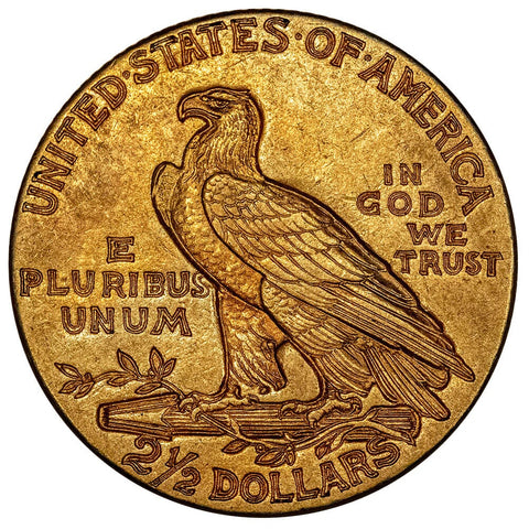 1911 $2.5 Indian Quarter Eagle Gold Coin - About Uncirculated+