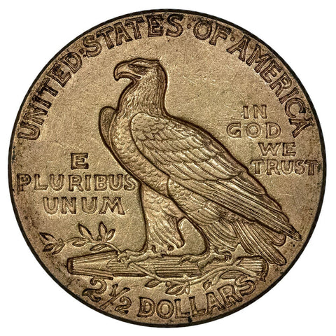 1911 $2.5 Indian Quarter Eagle Gold Coin - Extremely Fine