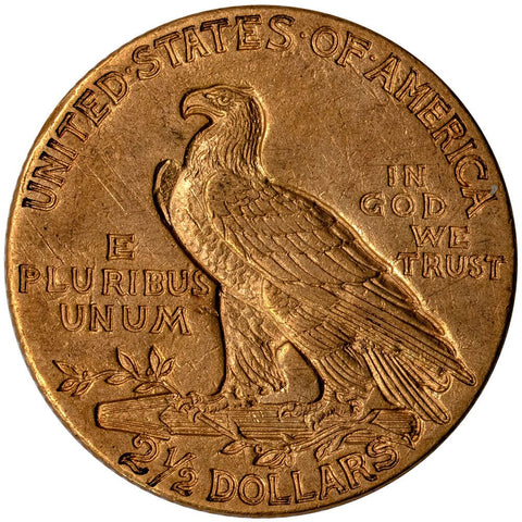 1911 $2.5 Indian Quarter Eagle Gold Coin - About Uncirculated
