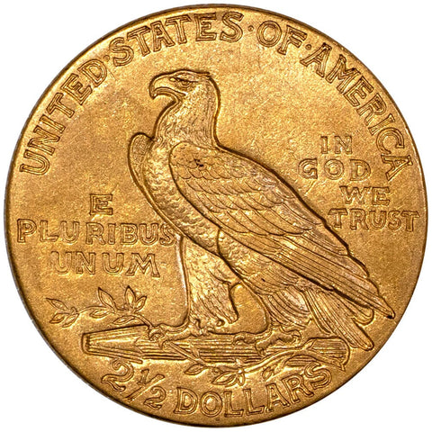 1911 $2.5 Indian Quarter Eagle Gold Coin - Brilliant Uncirculated