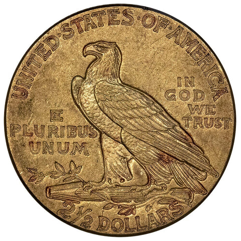 1912 $2.5 Indian Quarter Eagle Gold Coin - About Uncirculated