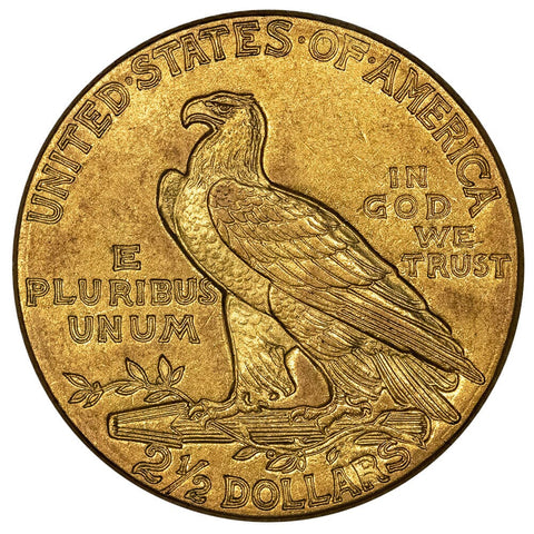 1912 $2.5 Indian Gold Coin - About Uncirculated+