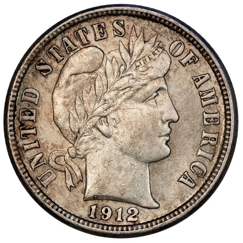 1912-D Barber Dime - About Uncirculated