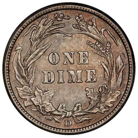 1912-D Barber Dime - About Uncirculated
