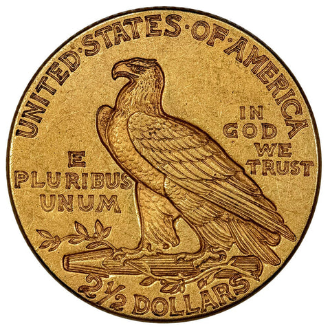 1913 $2.5 Indian Gold Coin - About Uncirculated