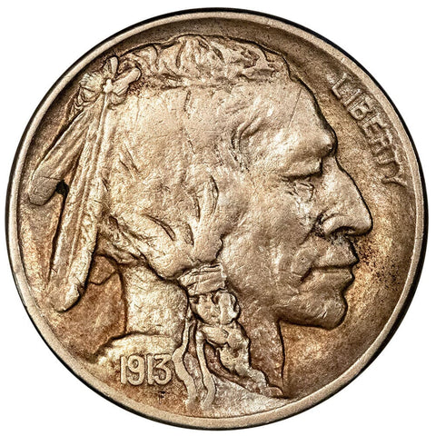 1913-D Type 2 Buffalo Nickel - About Uncirculated