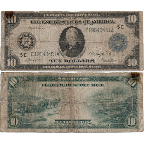 1914 $10 Federal Reserve Bank of Richmond Fr. 923 - Very Good Detail