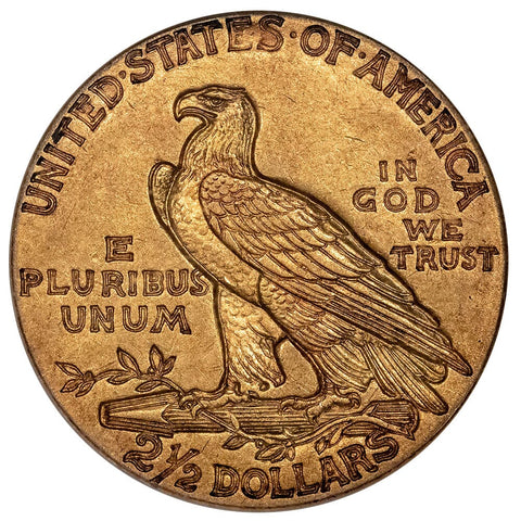 1914 $2.5 Indian Quarter Eagle Gold Coin - ANACS AU 55 Small White Holder