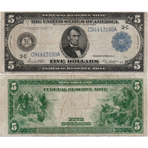 1914 $10 Federal Reserve Bank of Philadelphia Fr. 855A - Fine+