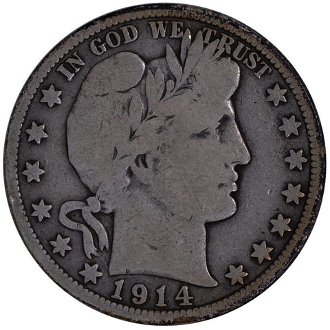 1914 Barber Half Dollar - Very Good