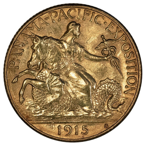 1915-S Panama-Pacific $2.5 Gold Commemorative - About Uncirculated Details