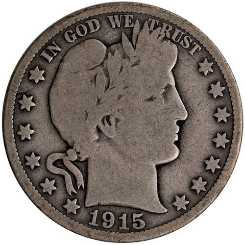 1915 Barber Half Dollar - Good+