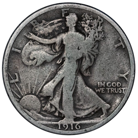1916 Walking Liberty Half - Very Good