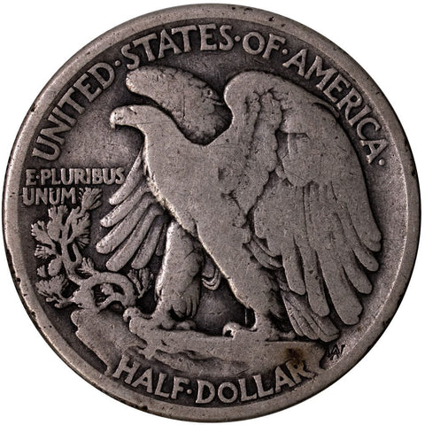 1916-S Walking Liberty Half Dollar - Very Good