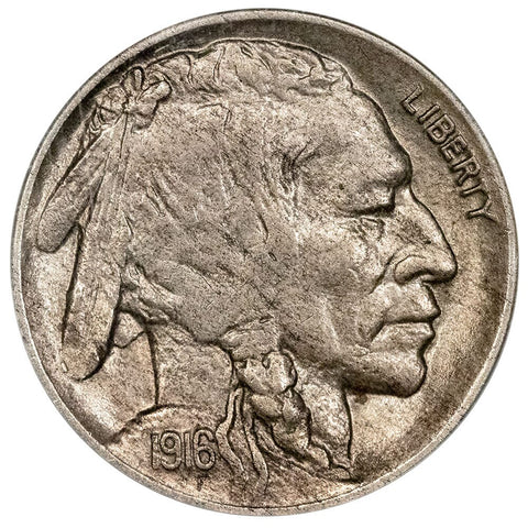 1916-D Buffalo Nickel - ANACS AU 55 - About Uncirculated