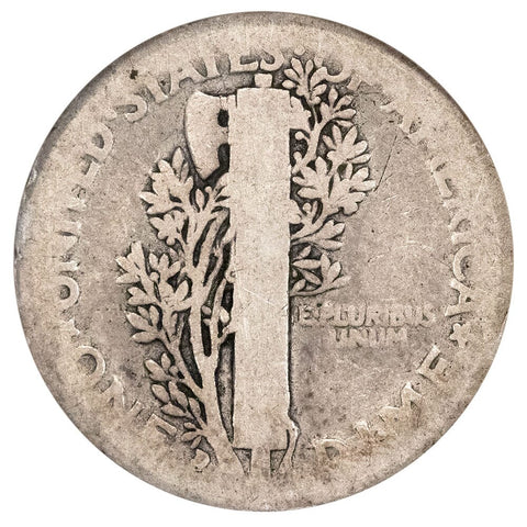 1916-D Mercury Dime - The Key To The Series - About Good