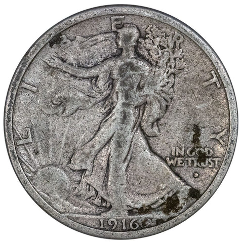 1916-D Walking Liberty Half - Very Good