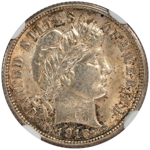 1916 Barber Dime - NGC MS 61 - Brilliant Uncirculated