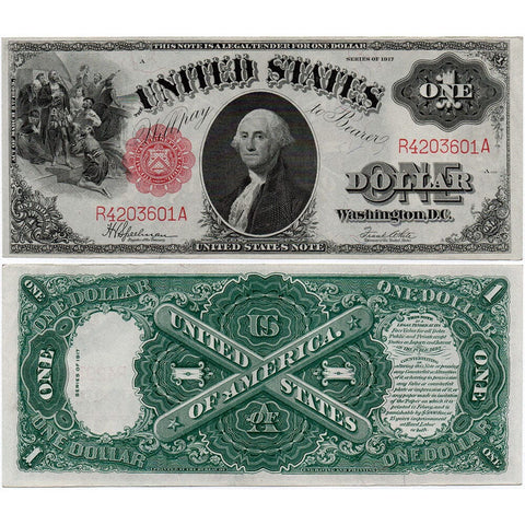 1917 $1 Sawhorse Legal Tender Fr. 39 - Choice About Uncirculated