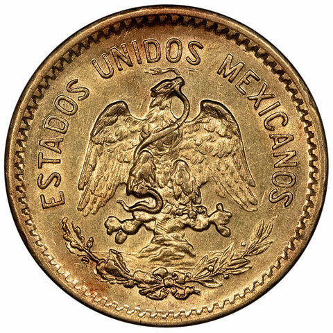 1917 Mexico 10 Peso Gold Coin KM. 473 - Extremely Fine