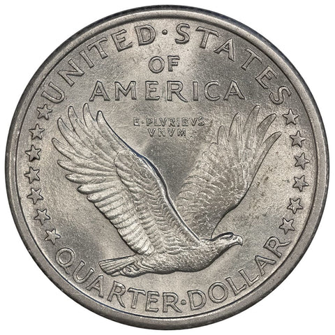1917 T.1 Standing Liberty Quarter - Choice Brilliant Uncirculated FH