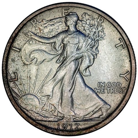 1917 Walking Liberty Half Dollar - About Uncirculated