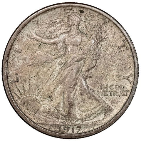 1917 Walking Liberty Half Dollar - About Uncirculated