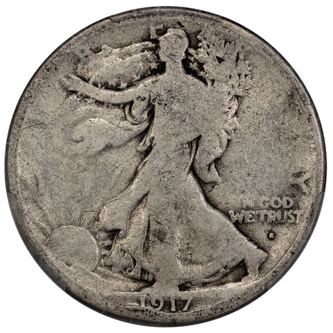 1917-S Obv. Mintmark Walking Liberty Half Dollar - PCGS AG 3 - About Good