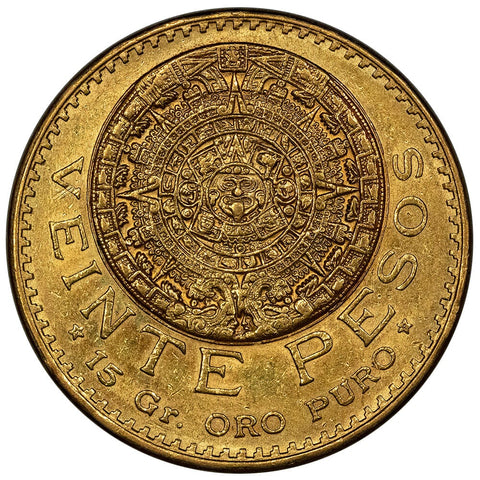 1918 Mexico 20 Peso Gold Coin - KM. 478 - About Uncirculated