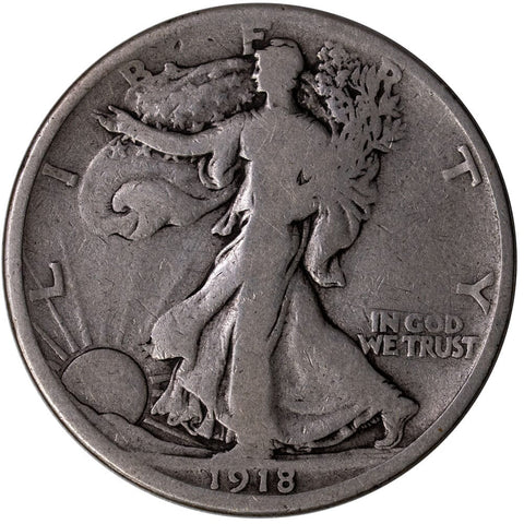 1918-D Walking Liberty Half Dollar - Very Good