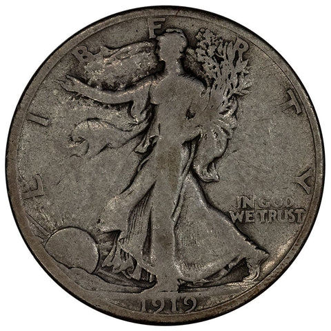 1919-S Walking Liberty Half Dollar - Very Good