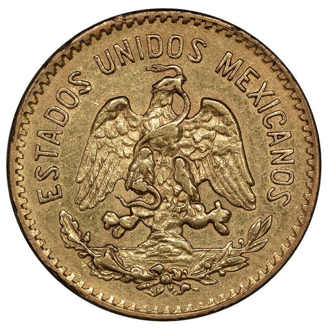 1920 Mexico 5 Peso Gold Coin KM. 464 - Extremely Fine